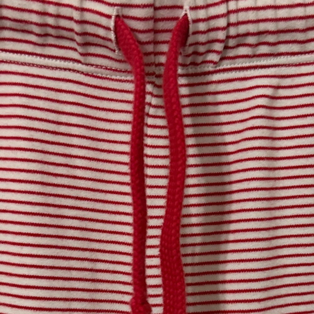 LAKE Pima Cotton Striped Pajama Pants Womens L Red White Loungewear Sleepwear - Picture 4 of 10